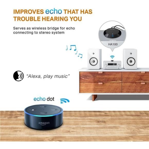 NFC-Enabled Bluetooth 4.1 Receiver, Wireless Audio Adapter Streaming Music - Picture 4 of 7